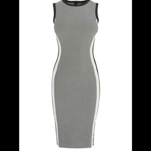 Karen Millen black and white slimming dress